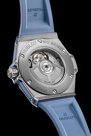 Hublot Big Bang Coal Blue Diamonds 485.SX.717B.RX.1204 - fondello con movimento a vista